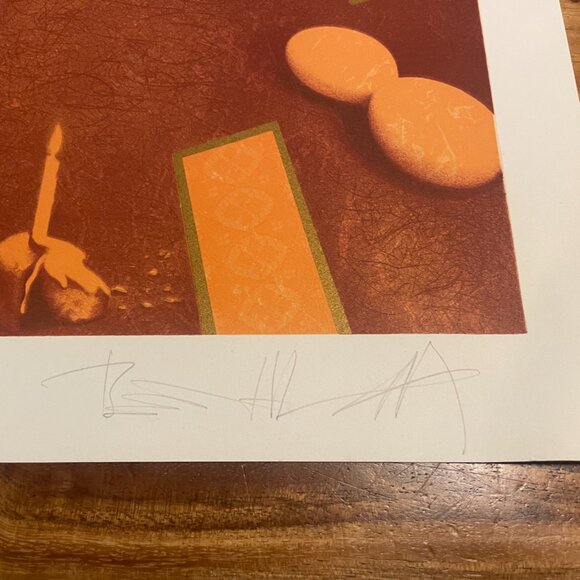 Ariel Ben-David Signed Lithograph Vtg Abstract Modern Israeli Architectural Art - Picture 6 of 6